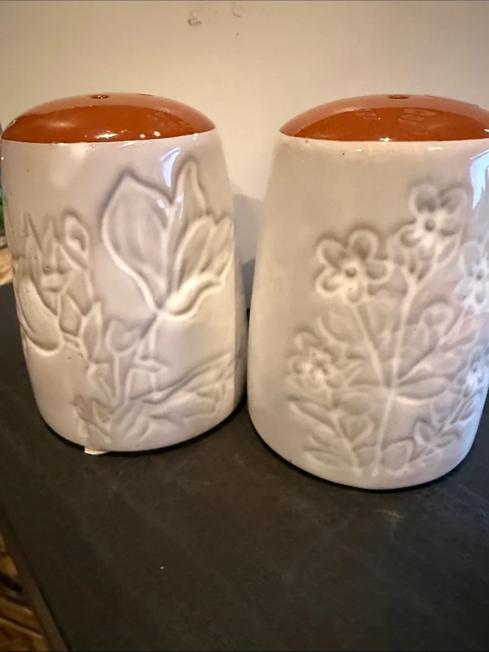 Pier 1 Glazed Terracotta Salt & Pepper Shaker